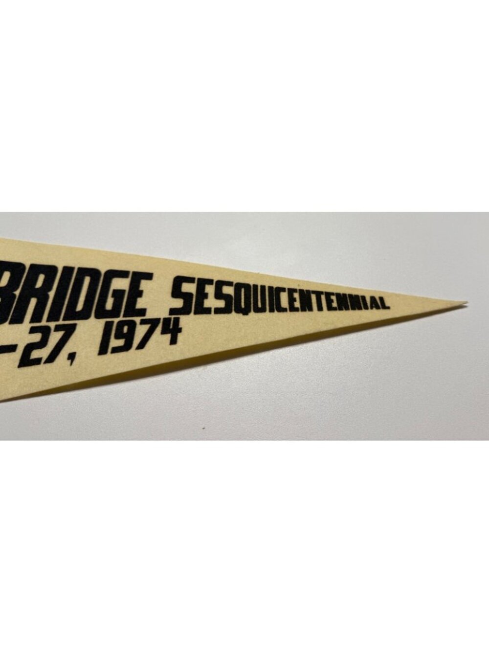 Vintage Ambridge Sesquicentennial July 21-27, 1974 pennant - Picture 4 of 7